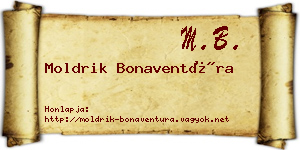 Moldrik Bonaventúra névjegykártya